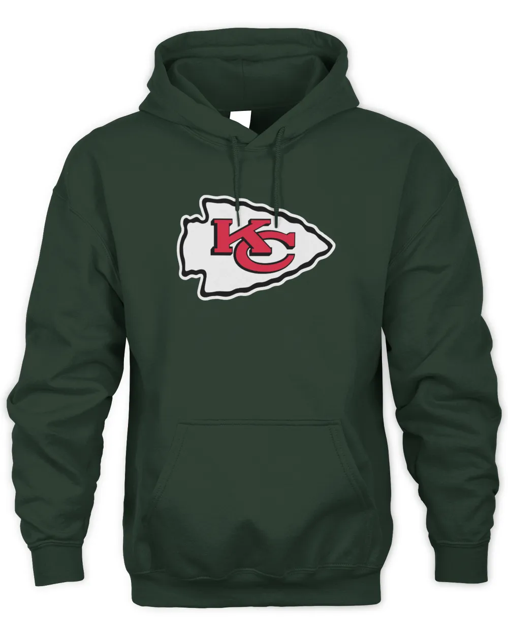 Olive green chiefs hoodie top